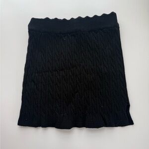 Altar'd State Black Knit Mini Skirt